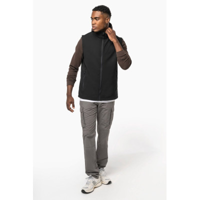 Unisex eco-friendly 2-layer softshell bodywarmer
